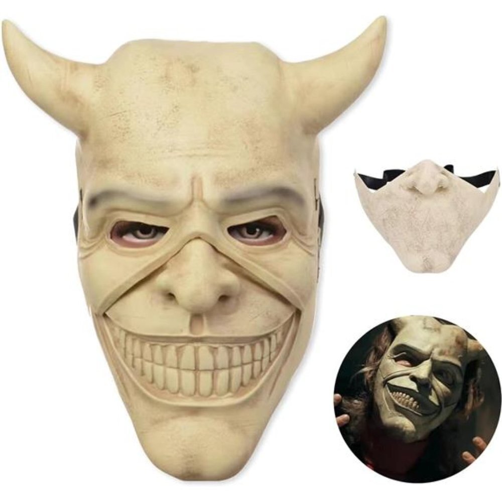 Grabber Cosplay Mask Horror Movie Black Phone Costume